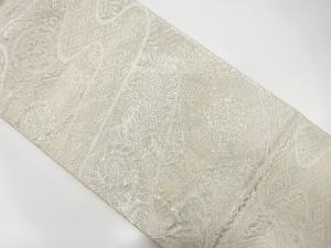 アンティーク　流水に花唐草模様織出し袋帯（材料）